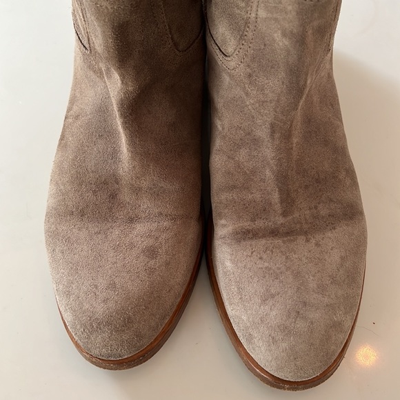 Rag & Bone Grey Suede Riding Boots size 37.5 - Picture 2 of 5